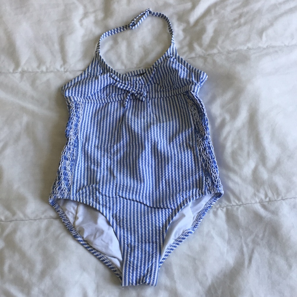 Adorable Seersucker Bathing Suit